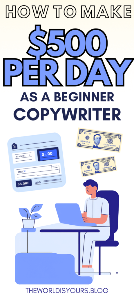 make $500 per day as a beginner copywriter with this step-by-step guide. Discover effective techniques and practical tips for getting started in copywriting, one of the most lucrative side hustle ideas. 