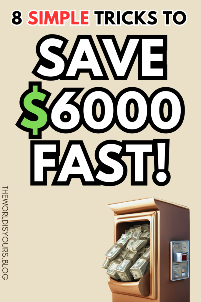 8 simple tricks to save $6000 fast! ATM full of deposited cash