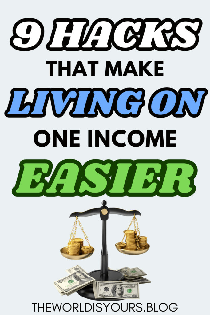 9 simple hacks to survive on a single income