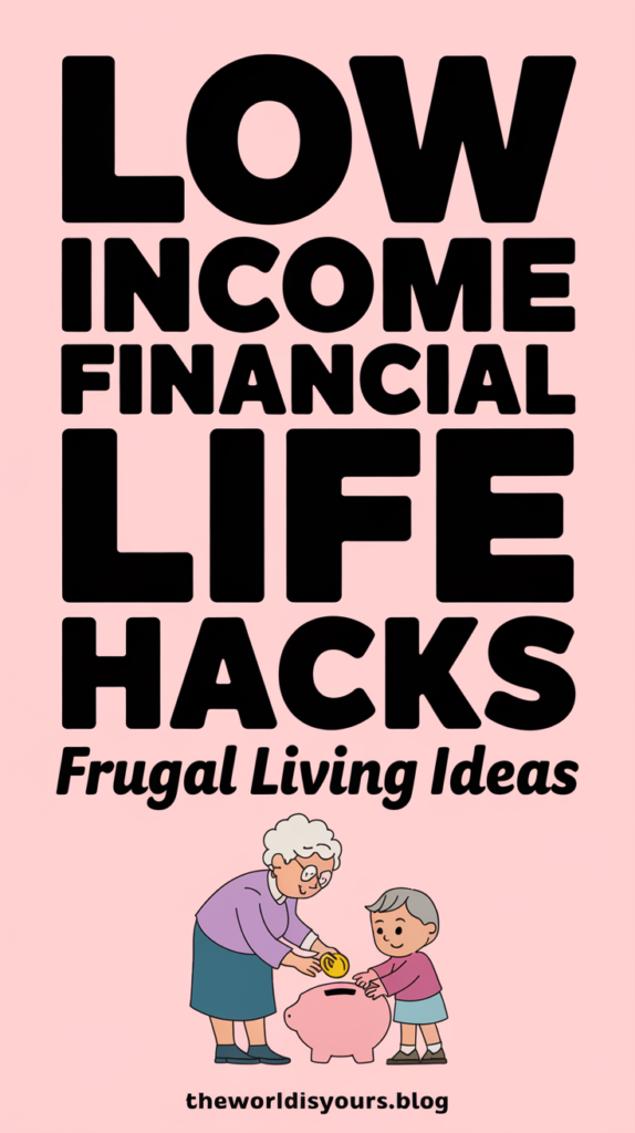 low income financial life hacks