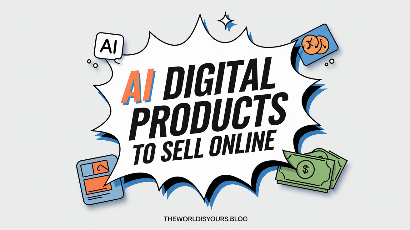 AI Digital products that you can sell online and make money from home.