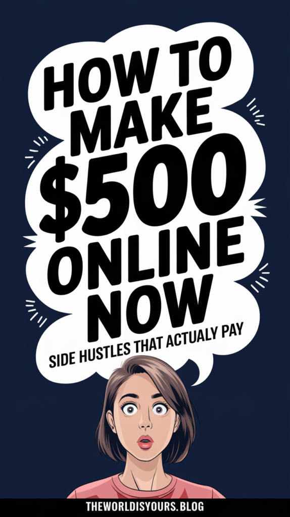 How I Made My First $500 Online