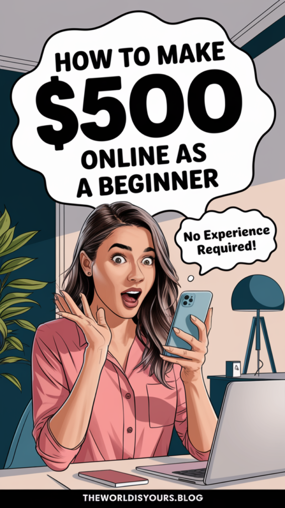 12 Ways to Make Your First $500 Online as a Beginner